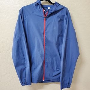 ADIDAS Mens Full Zip Jacket Track BLUE RED ZIPPER